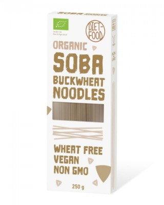 Bio griķu makaroni Soba Diet food, 250 g